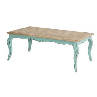 distressed large coffee table by out there interiors