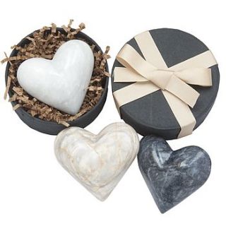 marble heart stone by marbletree