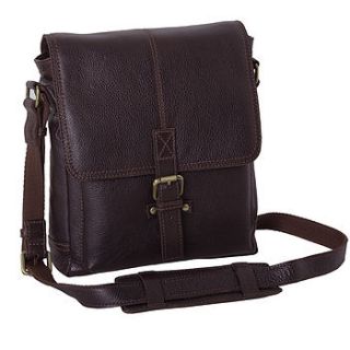 leather a4 messenger bag by eureka and nash