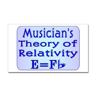 Music Teacher Theory Rectangle Decal by letsgetgifts
