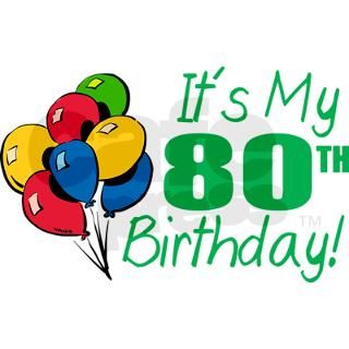 Its My 80th Birthday (Balloons) Greeting Cards (P by lushlaundry