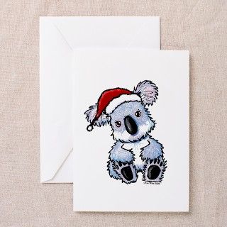 Christmas Koala Greeting Cards (Pk of 10) by kiniart