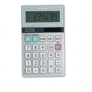 Sharp EL 377TB Business/Handheld Calculator, 10 Digit LCD