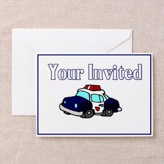 Police Car Set Greeting Cards (Pk of 10) by policewives