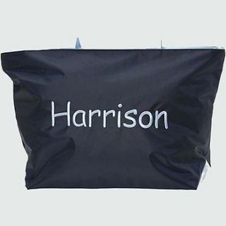 personalised nylon holdall bag by babyfish
