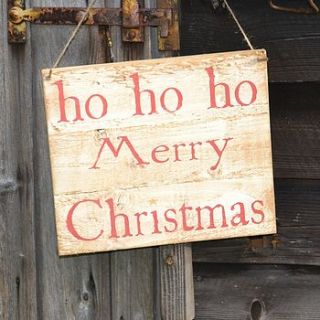 ho ho ho merry christmas sign by rose cottage
