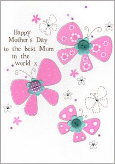 floral handmade mothers day card by eggbert & daisy