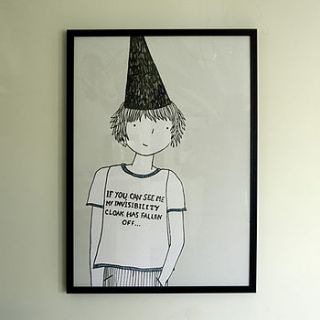 the boy wizard, paper print by frank & fearless