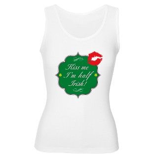 Kiss Me, Im Half Irish Womens Tank Top by sassyswag