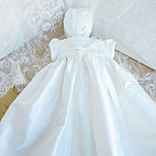 premature christening gown and bonnet set by adore baby