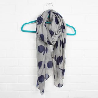 scarf, big polka dots by bohemia