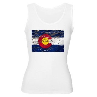 Colorado retro wash flag Womens Tank Top by hotnfunky