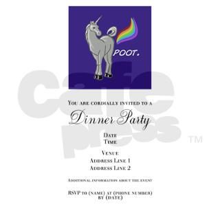 EoW Farting Unicorn 2.25" Invitations by Admin_CP9909871