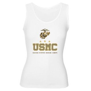 USMC   Eagle Globe Anchor Womens Tank Top by TeamWinchester