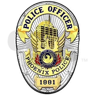 Phoenix Police badge Round Sticker by imperiinsignibusii