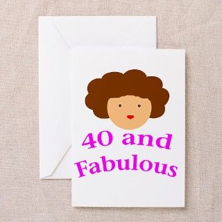 40 and fabulous Greeting Cards (Pk of 10) by 40fab