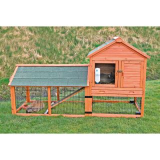Trixie Natura Small Animal Hutch with Outdoor Run and Wheels