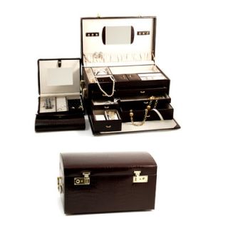 Bey Berk Large Jewelry Chest in Brown Leather