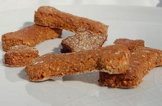 ginger and cinnamon dog treats by the little barker bakery