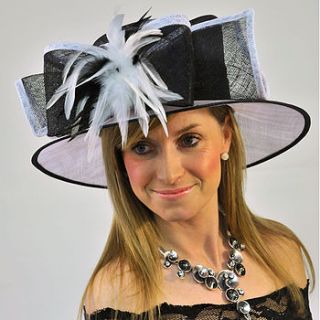 two tone women's formal hat by eureka and nash