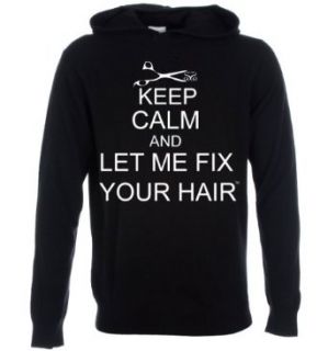 Simply Savvy Co Womens Keep Calm and Let Me Fix Your Hair Hoodie Clothing