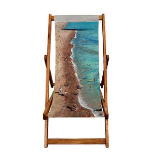 life's a beach deckchair by jacqueline hammond by smart deco