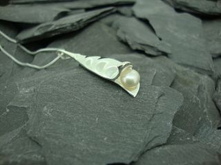 baby pea pod pendant by summer and silver