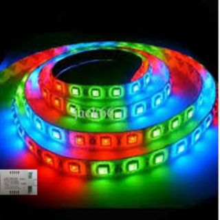 Lighting EVER� 12V Flexible RGB LED Strip Light, Waterproof, LED Tape, Color Changing, Multicolor, 300 Units 150 LEDs, Light Strips, Pack of 5m