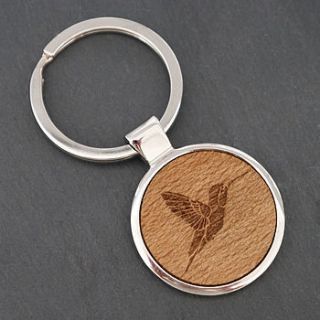 wooden butterfly key ring by maria allen boutique
