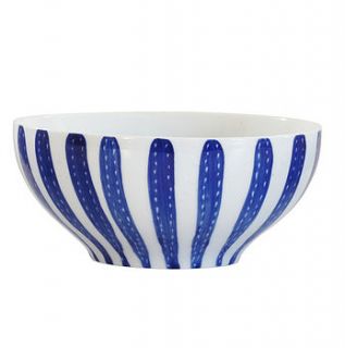 wide stripe bowl by also home