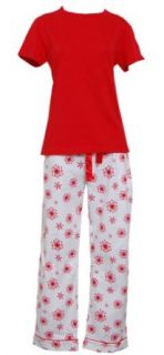 Women's Snowflake Flannel Pajama Set by SleepytimePjs (XL)