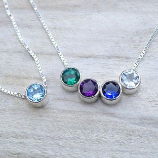 sapphire necklace september birthstone by lilia nash jewellery