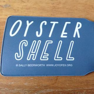 oyster shell oyster card by the joy of ex foundation