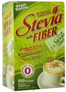 Herbal Authority   Stevia With Fiber All Natural Sweet Herb Formula   100 Packet(s) Formerly called Good 'N Natural Health & Personal Care