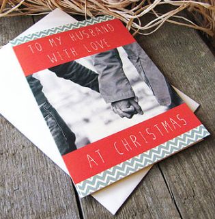 'to my husband' xmas card by precious little plum