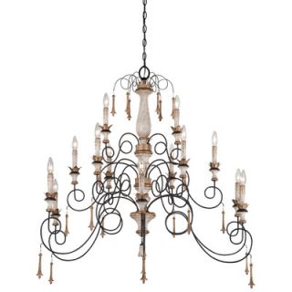 Minka Lavery Accents Provence 15 Light Chandelier