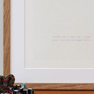 stand out from the crowd typographic print by hello world