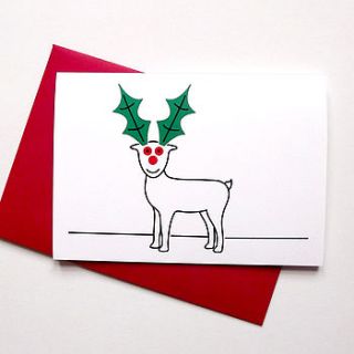 funny christmas card reindeer by hello dodo