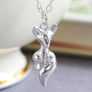 fox cub sterling silver necklace by nina louise