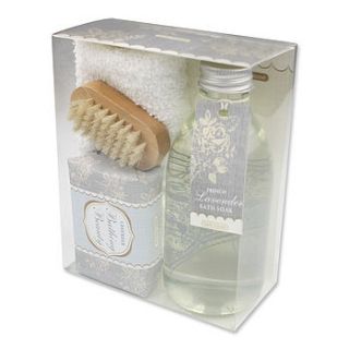 french boutique lavender pamper pack by bath house