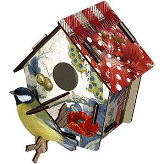 decorative bird house small by nest