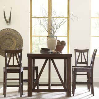 Castlewood Gathering Height Dining Table in Warm Tobacco