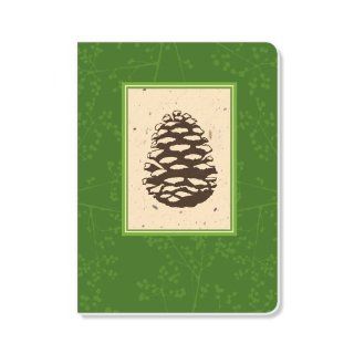ECOeverywhere Pine Cone Fancy Journal, 160 Pages, 7.625 x 5.625 Inches, Multicolored (jr18169)  Hardcover Executive Notebooks 