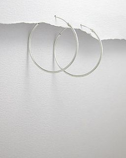 sterling silver classic 50mm hoop earrings by lovethelinks