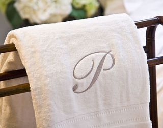 personalised towel by big stitch