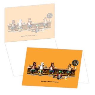 ECOeverywhere Horse Dropping Boxed Card Set, 12 Cards and Envelopes, 4 x 6 Inches, Multicolored (bc11829)  Blank Postcards 