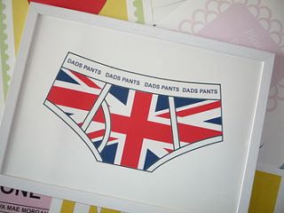 'dad's pants' poster print by i love vera