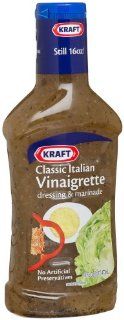 Kraft Classic Italian Vinaigrette Dressing & Marinade, 16 Ounce Plastic Bottles (Pack of 6)  Grocery & Gourmet Food