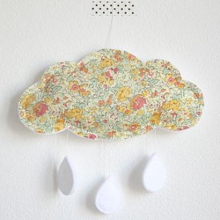 liberty cloud baby mobile choose colour by littlenestbox