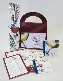 Wine Tasting Party Kit Game   Host Your Own Wine Tasting for family and friends. Everything included except the Wine Wine Accessory Sets Kitchen & Dining